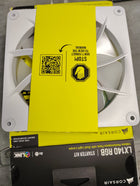CORSAIR iCUE Link LX140 RGB 140mm PWM Fan Dual Pack – Dual Light Loops – Includes iCUE Link System Hub – CORSAIR AirGuide Technology – White