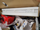 allen + roth Trim at Home 2-in Slat Width 34-in x 64-in Cordless White Faux Wood Room Darkening Horizontal Blinds