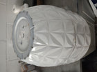 allen + roth Cone 16.61-in W x 16.61-in L x 14.37-in H White Resin Indoor/Outdoor Planter