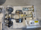 Kwikset Cove Venetian Bronze Exterior Single-Cylinder Deadbolt and Keyed Entry Door Knob Combo Pack ft. SmartKey Security