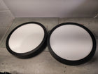 Project Source Edge Light 11-in Black Outdoor 1 -Light LED Tunable White Flush Mount Light with Plastic Shade 2 -Pack