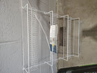 Style Selections 18.7-in W x 25.79-in H x 4.92-in D 4 -Tier Cabinet-mount White Metal Door organizer