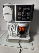 Cuisinart Coffee Maker, 12-Cup Glass Carafe, Automatic Hot & Iced Coffee Maker, Single Server Brewer, Stainless Steel, SS-16W, White