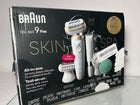 Braun Epilator Silk-épil 9 Flex SkinSpa, Hair Removal Device, 360 Flex and Pivoting Head, Wet and Dry, Includes Shaver Head, Trimmer Comb, Massage Pad, Exfoliation Brush and BodyTrimmer, SES9-481 3D