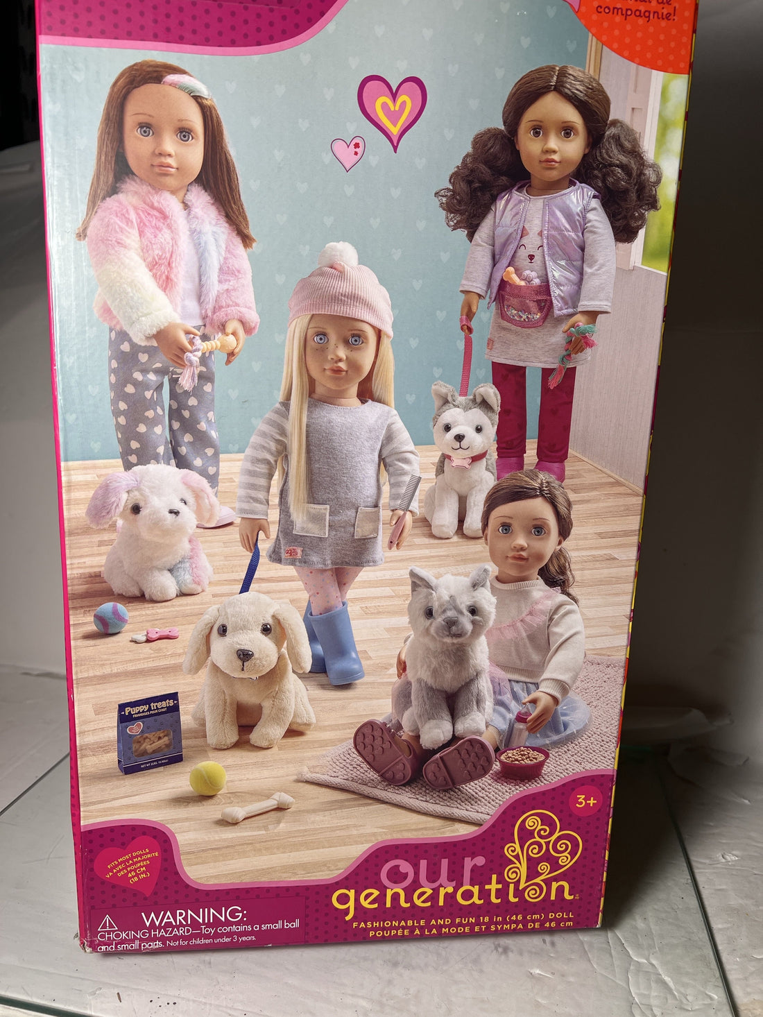 Our Generation - Mindy & Pepper - 18-Inch Doll & Pet Cat Set - Plush Kitten Stuffed Animal - Pet Bed & Care Accessories - Pretend Play - Toy for Kids 3 Years & Older