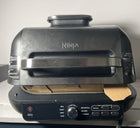 Ninja IG651 Foodi Smart XL Pro 7-in-1 Indoor Grill/Griddle Combo, use Opened or Closed, Air Fry, Dehydrate & More, Pro Power Grate, Flat Top, Crisper, Smart Thermometer, Black