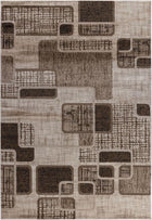 Devonshire Abstract Brown/Gray/Cream Area Rug