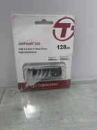 Transcend 128GB JF920 USB Flash Drive, USB3.2 Gen1, Up to 420MB/s, Aluminum Metallic housing, for Car Audio System, Sentry Mode, Smart TV and Gaming Console, Gray - TS128GJF920