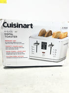 Cuisinart 4-Slice Digital Toaster with MemorySet Feature, 7-Shade Settings and 7 Bread Types, Stainless Steel (CPT-740C)