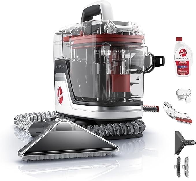Hoover CleanSlate Portable Carpet & Upholstery Spot Cleaner Machine, Powerful Suction with Versatile Tools, Pet Stain Remover, Car and Auto Detailer, Pair with Hoover Carpet Cleaner Solution, FH14000V