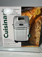 Cuisinart CBK-110C Compact Automatic Bread Maker, Stainless Steel & The No-Fuss Bread Machine Cookbook: Hands-Off Recipes for Perfect Homemade Bread,English