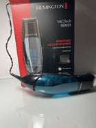 Remington Vacuum Trimmer and Hair Clipper, 18-Piece Vacuum Haircut Kit, Easy Cleanup, HKVAC2000B| Blue