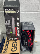 NOCO GENIUS5: 5A 6V/12V Smart Battery Charger – Automatic Maintainer, Trickle Charger & Desulfator with Overcharge Protection & Temperature Compensation – for Lead-Acid & Lithium Batteries