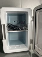 Koolatron Mini Fridge - Refrigerator for Bedroom Office, Portable Table Top Beverage Cooler, 12V 110V Refrigerador For Drinks, Soda, Wine, Use In Car, Dorm, Outdoor, Patio, 8 Can