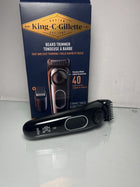 King C. Gillette Beard Trimmer Full Kit with 40 beard length settings and Washable Lifetime Sharp Blade for fast and easy trimming