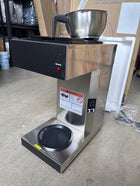 SYBO 12-Cup Commercial Drip Coffee Maker, Pour Over Coffee Maker Brewer with 2 Glass Carafes and Warmers, Stainless Steel Cafetera SF-CB-2GA