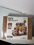 Rolife DIY Miniature Flavory Coffee Shop Kit - Tiny House for Adults to Build With Furniture - Halloween/Christmas Decorations/Gifts for Family and Friends (NO.17 Café)