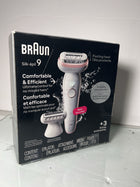 Braun Silk-épil 9 Pivoting Head, Wet and Dry Epilator, Includes Shaver Head and Trimmer Comb, SES9-030