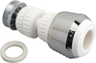 Moen 360 Degree Double Swivel Faucet Aerator - White, Stainless Steel, Painted Finish