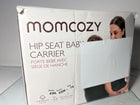Momcozy CPC-Certified Baby Hip Carrier - Adjustable Waistband with Original 3D Belly Protector & Ergonomic EVA Massage Board, Various Pockets for Newborns to Toddlers up to 45lbs (Grey, Large)