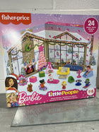 Fisher-Price Little People Barbie Advent Calendar and Toddler Playset, 24 Christmas Figures and Play Pieces