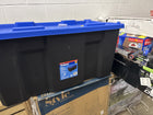 Kobalt X-large 40 -Gallons ( 160 -Quarts ) Black Heavy Duty Stackable Tote with Latching Lid