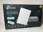 TP-Link 16-Port Gigabit Rackmount Easy Smart Web-Managed PoE Plus Switch, 8-Port, 802.11at, 150W, PoE Auto Recovery, Black (TL-SG1016PE)
