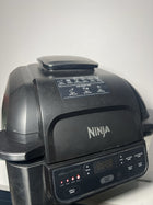 Ninja Foodi 5-in-1 4-qt. Air Fryer, Roast, Bake, Dehydrate Indoor Electric Grill (AG301), 10 x 10, Black and Silver
