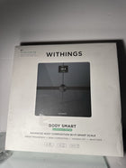 WITHINGS Body Smart - Digital Smart Scale for Body Weight, Weight Scale for Visceral Fat, Mucle & Fat Mass Heart Rate, Android & iOS comaptible