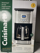 Cuisinart 14-Cup Coffee Maker, Programmable PerfecTemp Glass Carafe Coffee Machine with 1-4 Cup Setting, Brew Strength Control and Brew Pause, Stainless Steel (DCC-3200C)
