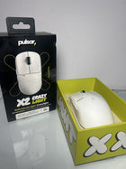 Pulsar Crazylight X2 Mini Wireless Gaming Mouse, 35g Ultra Lightweight, 8K Polling Ready, 32K DPI Optical Sensor, Symmetrical Shape, 8K Dongle Included, Uyuny White