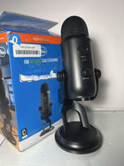 Blue Yeti USB Microphone for PC, Mac, Gaming, Recording, Streaming, Podcasting, Studio and Computer Condenser Mic with Blue VO!CE Effects, 4 Pickup Patterns, Plug and Play - Blackout