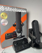 SteelSeries Alias Pro Kit — XLR Mic + Stream Mixer — 3X Bigger Capsule for Gaming, Streaming and Podcasting — USB/XLR Interface — Free Sonar Audio Software — Custom Controls — RGB — Single or Dual PC