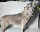 Hi-Line Gift Ltd. Standing Howling Grey Wolf Statue