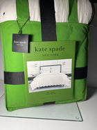 kate spade new york Scalloped Edge 3-Piece King Quilt Bedding Set, 100% Cotton Reversible Cover, All Season Warmth Bedding, Machine Washable, Marshmallow