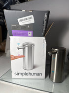 simplehuman 9 oz. Touch-Free Sensor Liquid Soap Pump Dispenser, Brushed Stainless Steel