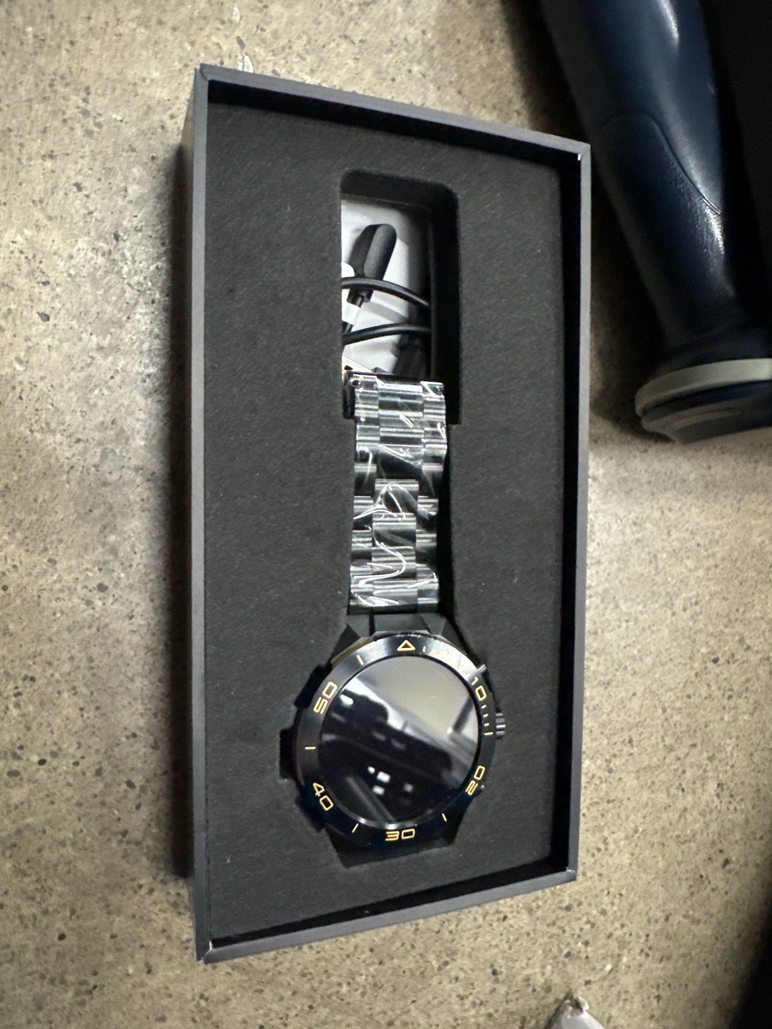 Smart Watch for Men Answer/Make Call for Android iPhone, 1.43 AMOLED HD Screen Mens Luxury Watch