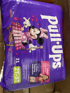 Pull-Ups Girls Potty Training Underwear, Easy Open Toddler Pants 2T-3T (16-34 lbs), Learning Designs for Toddlers, 124 count, One Month Supply