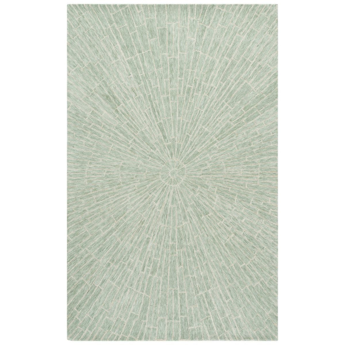 Safavieh FVAD3069Marquee 507 Hand Tufted Wool/Cotton Starburst Rug in Light Green/Beige 5 x 8