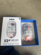 Pulsar Gaming Gears X2H (High Hump) Mini Wireless Gaming Mouse, Designed for Competitive Esports, Lightweight 52g, PAW3395 26K DPI Sensor, Optical Switch, 1ms Polling, Symmetrical Shape, Superclear