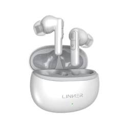 LINNER - Nova Lite Bluetooth Hearing Aids with Noise Canceling and Volume Control - White