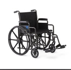 Medline Guardian K1 Basic Nylon Wheelchair with Swing-Back Desk-Length Arms and Swing-Away Footrests 16in Seat 300lbs 1Ct
