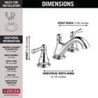Delta Haywood 8 in. Widespread 2-Handle Bathroom Faucet in Chrome