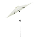 9 ft. Steel Market Tilt Patio Umbrella for Outdoor in Ivory Solution Dyed Polyester FS09Ivory